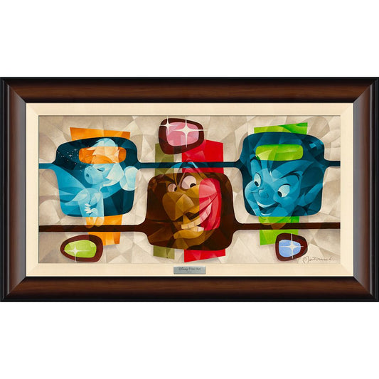 Disney Peter Pan ''Second Star To The Right'' By Tom Matousek Framed Canvas Artwork – Limited Edition