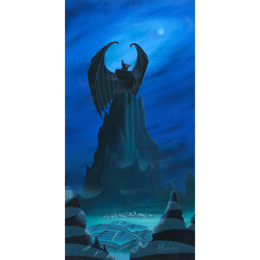 Disney Chernobog ''A Dark Blue Night'' By Michael Provenza Hand-Signed & Numbered Canvas Artwork – Limited Edition