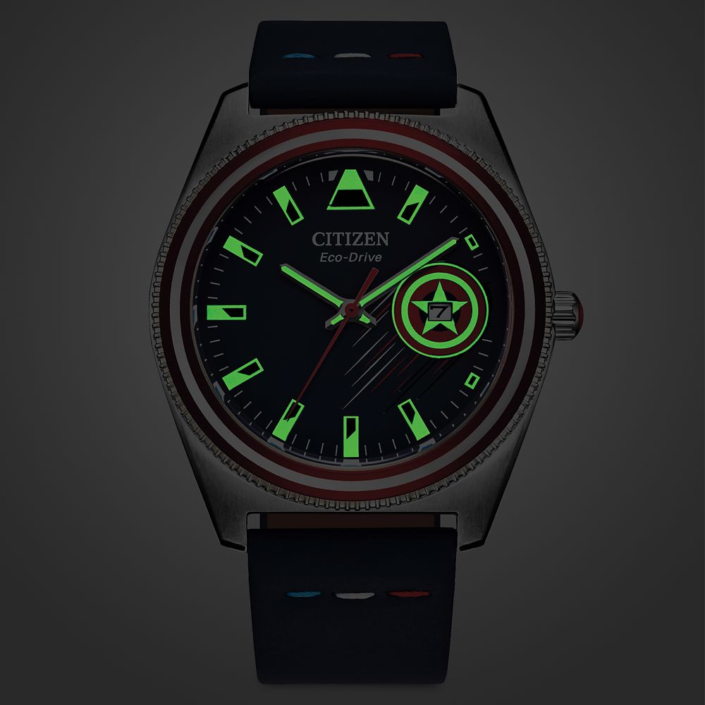 Disney Captain America Eco-Drive Watch For Adults By Citizen – Blue