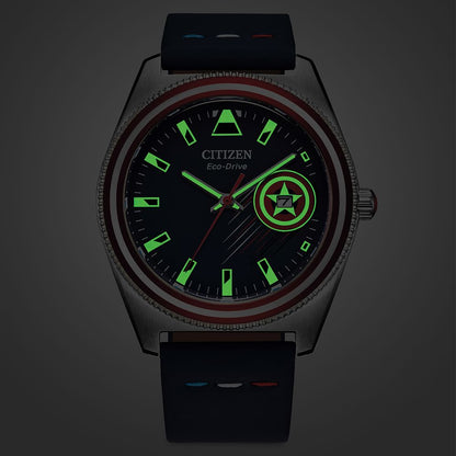 Disney Captain America Eco-Drive Watch For Adults By Citizen – Blue