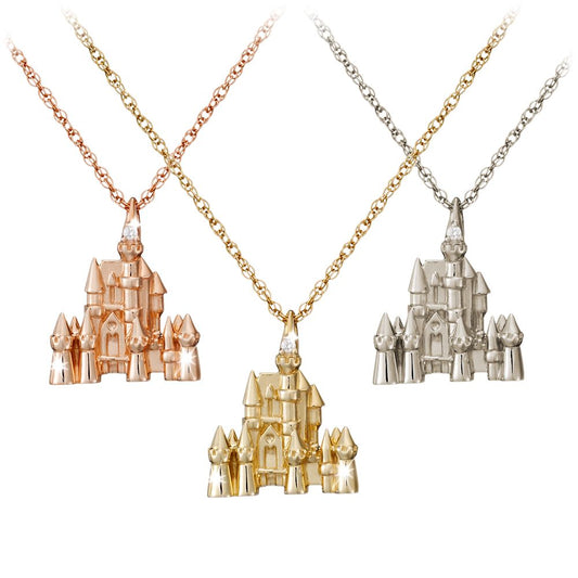  Disney Castle Necklace – 18 Karat Gold And Diamond