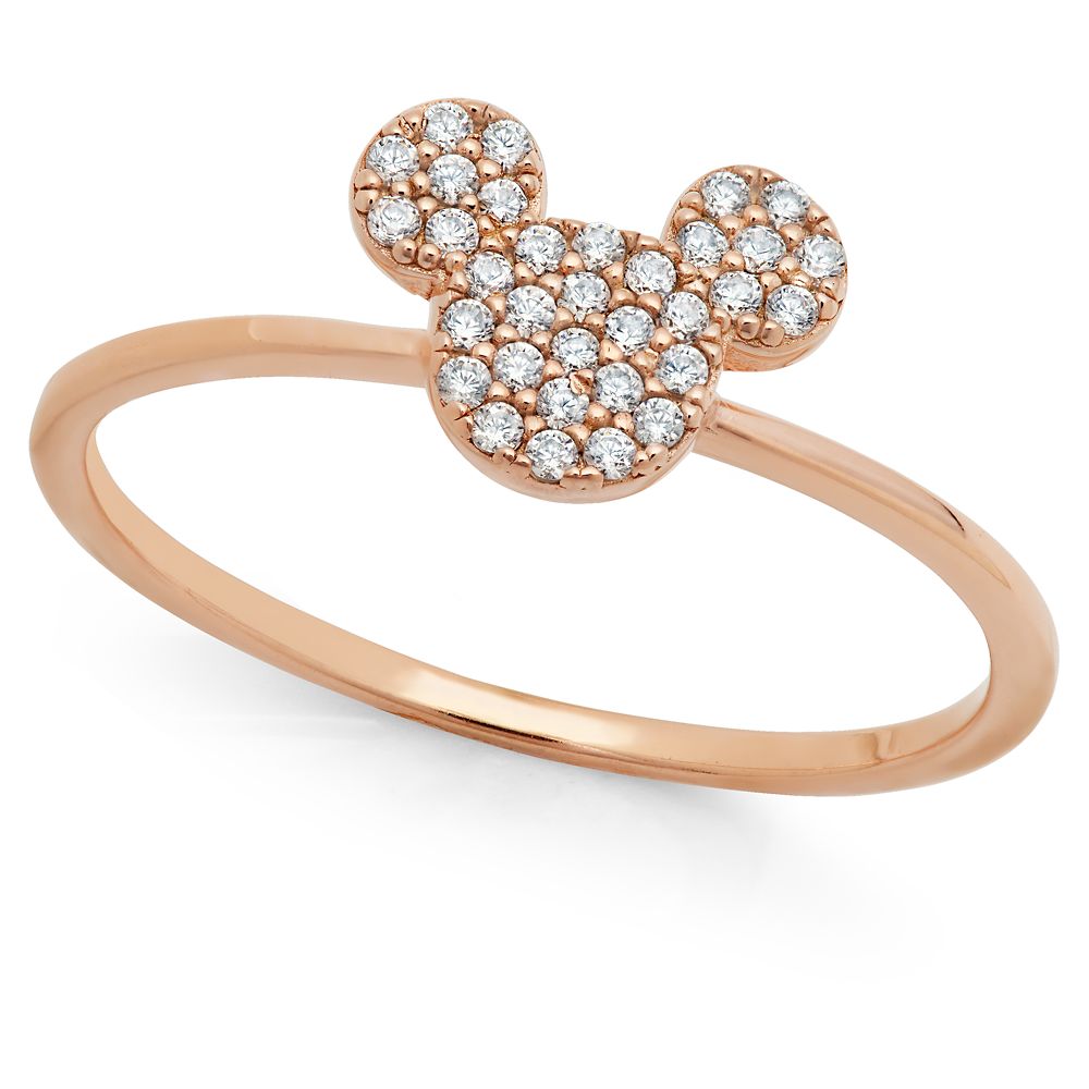 Disney Mickey Mouse Icon Ring By CRISLU – Rose Gold