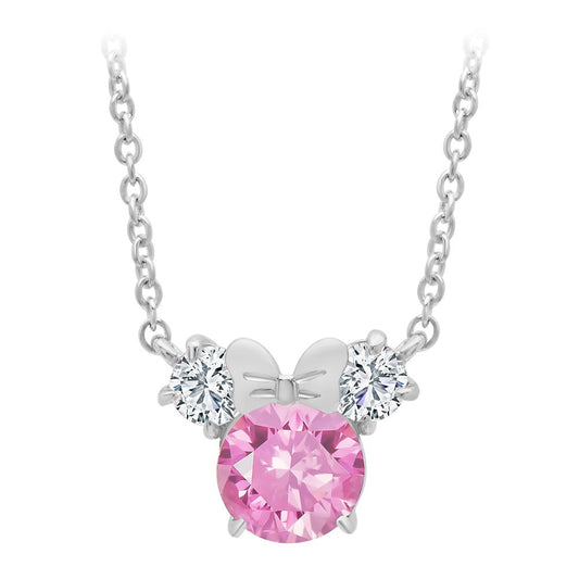Disney Minnie Mouse Necklace For Kids By CRISLU – Pink