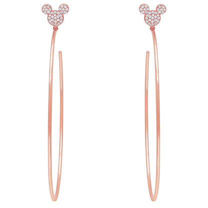 Disney Mickey Mouse Large Hoop Earrings By CRISLU