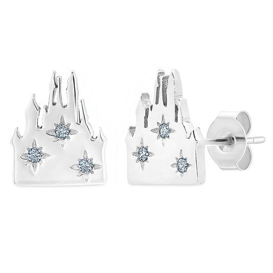 Disney Fantasyland Castle Earrings By CRISLU
