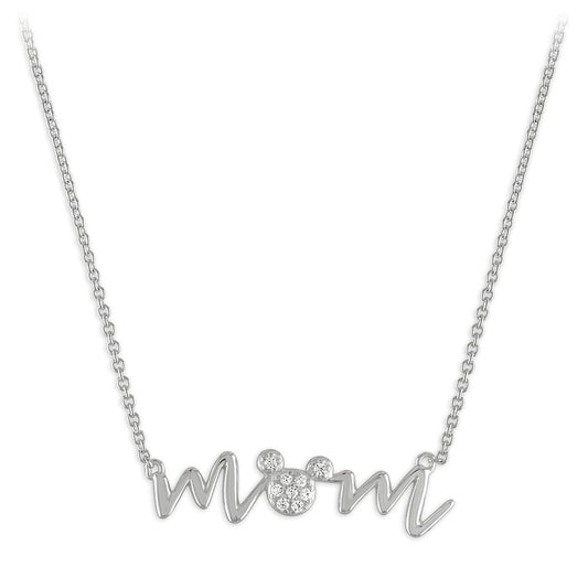 Disney Mickey Mouse ''Mom'' Necklace By Rebecca Hook