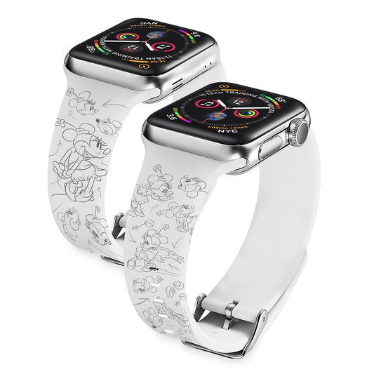Disney Minnie Mouse Sketch Art Smart Watch Band