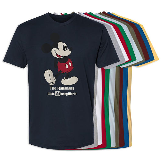  Adults' Walt Disney World Standing Mickey Mouse T-Shirt – Customized
