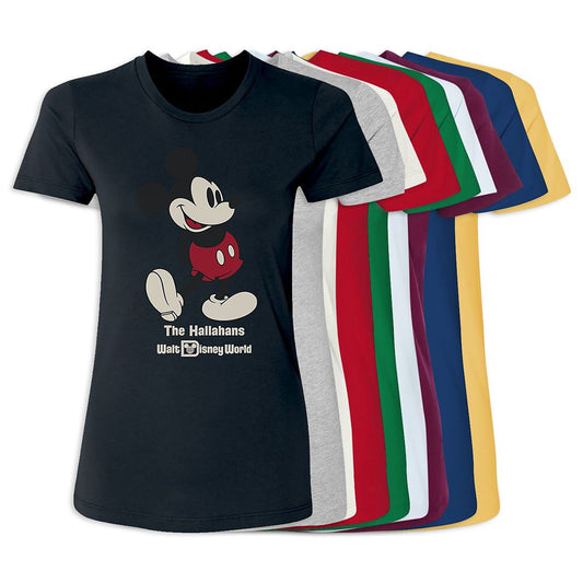  Women's Walt Disney World Standing Mickey Mouse T-Shirt – Customized