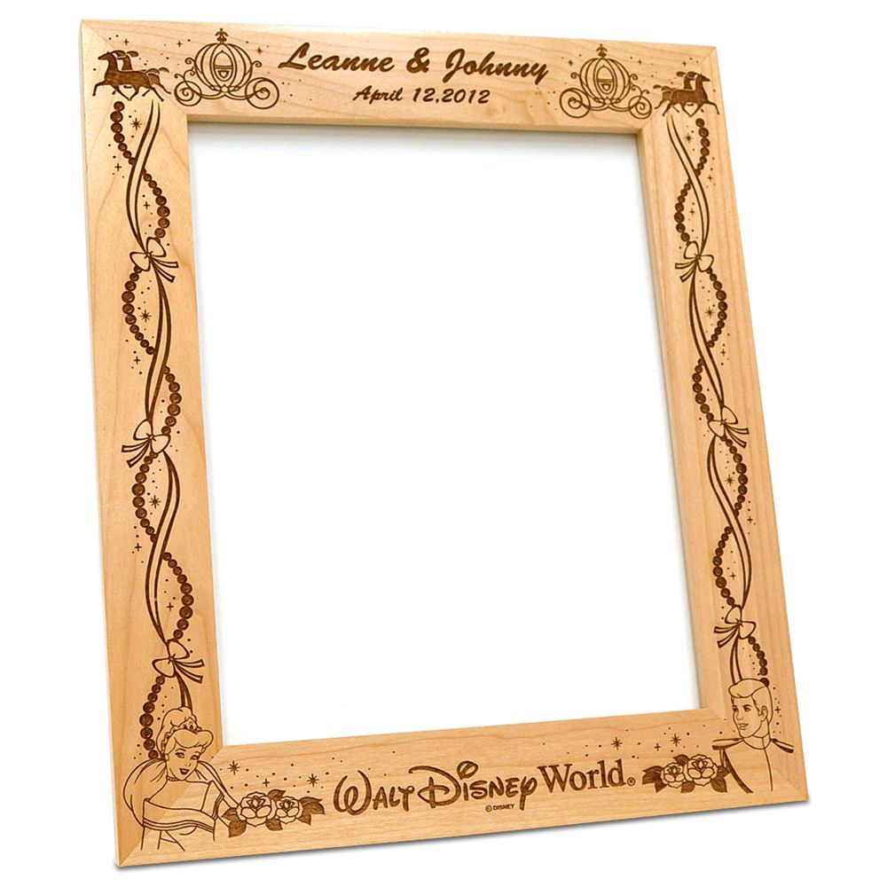 Disney Prince Charming And Cinderella 8'' X 10'' Frame By Arribas – Personalizable
