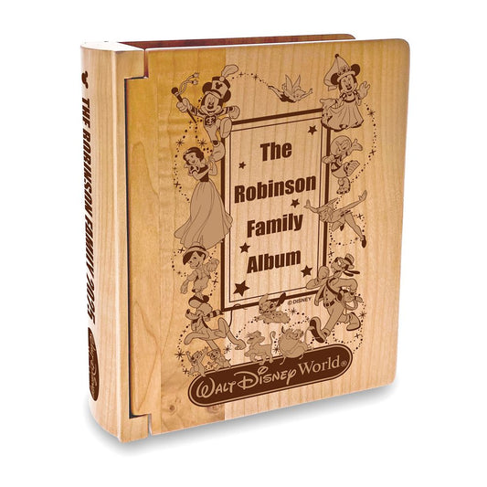  Walt Disney World Wood Photo Album By Arribas – Personalizable