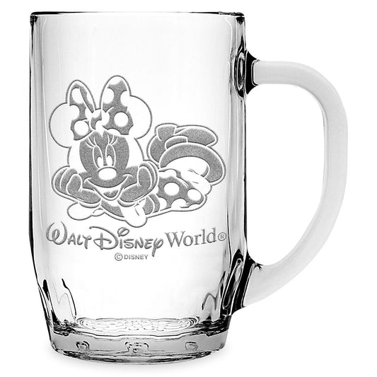 Disney Minnie Mouse Glass Mug By Arribas – Large – Personalized