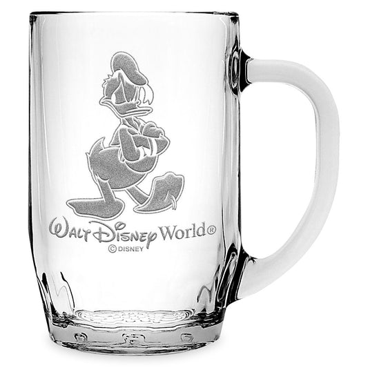 Disney Donald Duck Glass Mug By Arribas – Large – Personalized