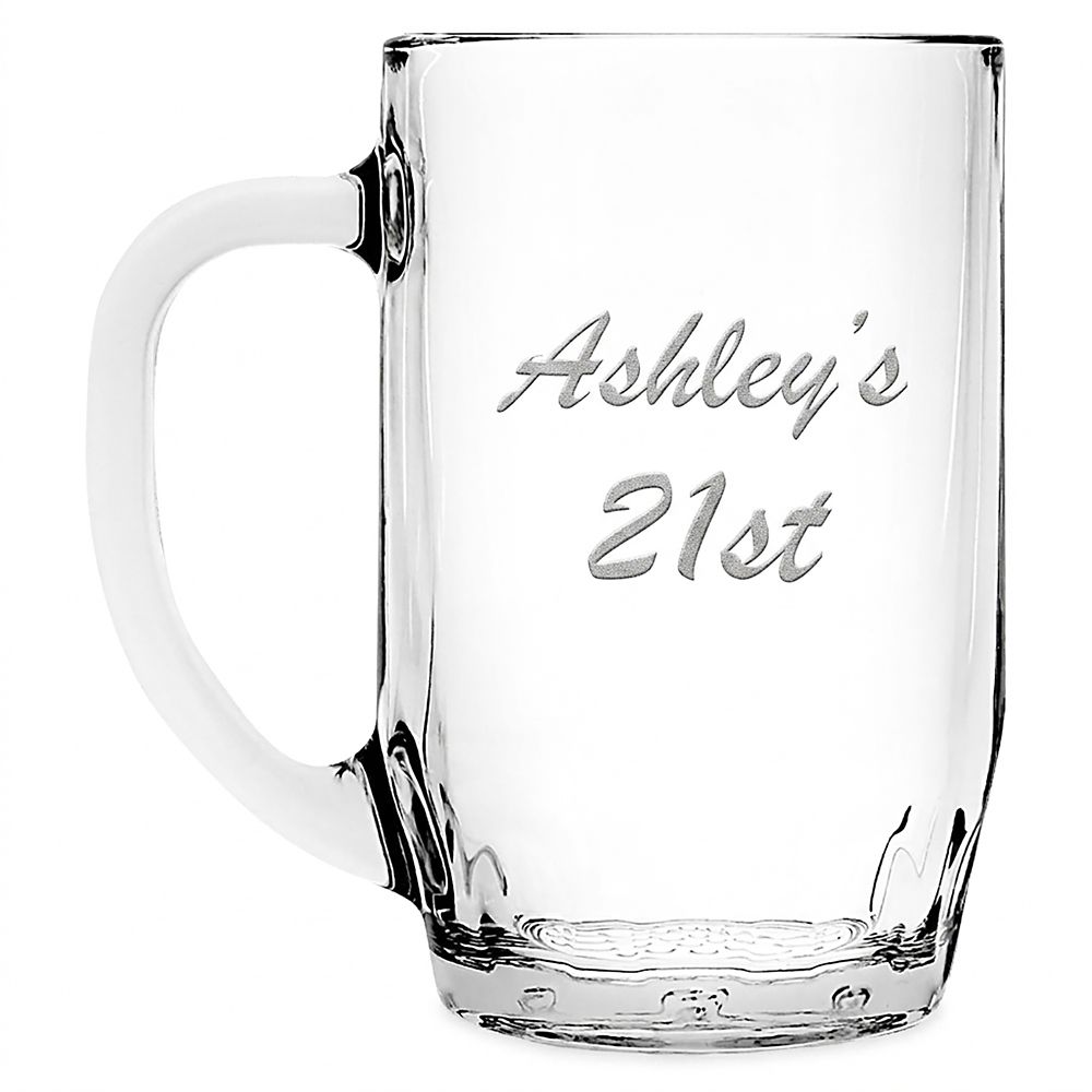 Disney Sorcerer Mickey Mouse Glass Mug By Arribas – Large – Personalized