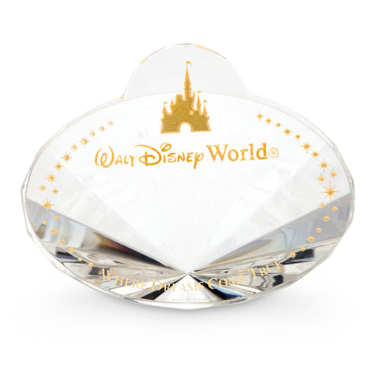  Walt Disney World Nametag Crystal Paperweight By Arribas – Personalized