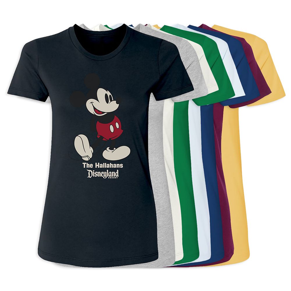  Women's Disneyland Standing Mickey Mouse T-Shirt – Customized