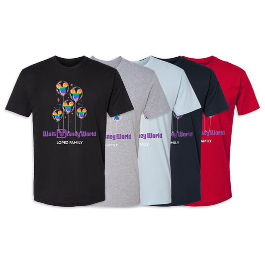 Adults' Walt Disney World Mickey Mouse Balloon T-Shirt – Customized
