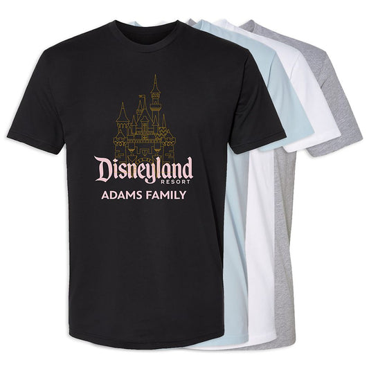  Adults' Sleeping Beauty Castle Disneyland T-Shirt – Customized