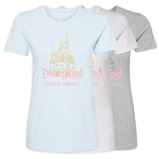  Women's Sleeping Beauty Castle Disneyland T-Shirt – Customized