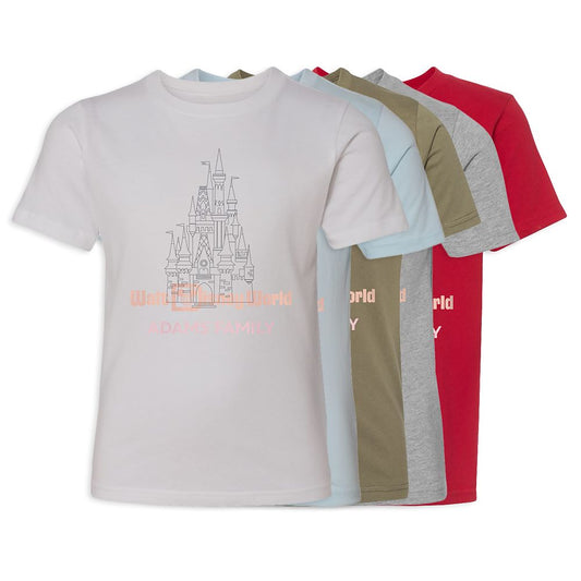  Kids' Cinderella Castle Walt Disney World T-Shirt – Customized