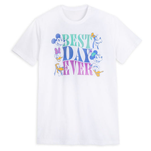 Disney Mickey Mouse And Friends ''Best Day Ever'' T-Shirt For Adults