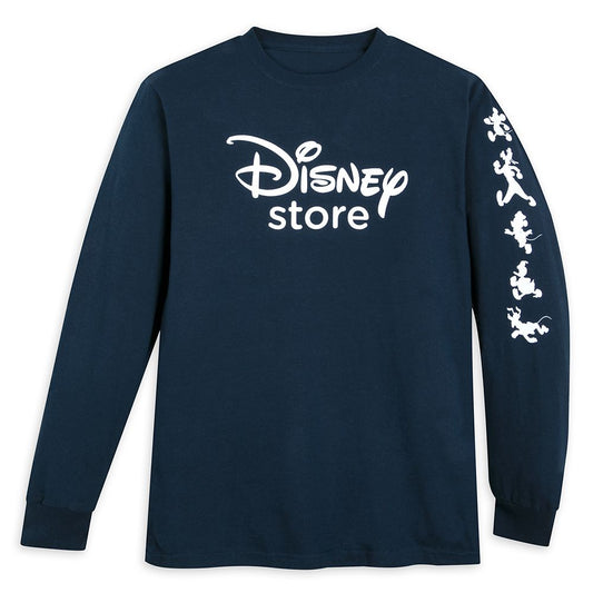  Disney Store Logo Long Sleeve T-Shirt For Adults
