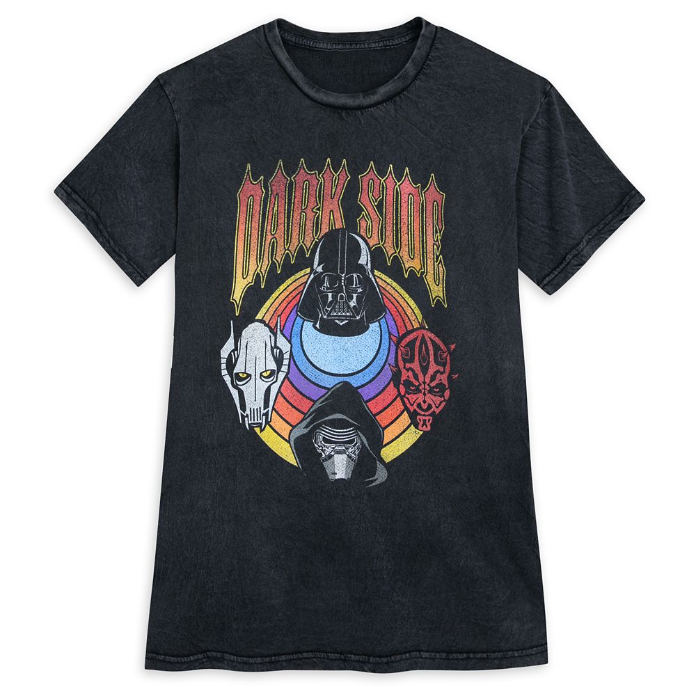 Disney Dark Side Mineral Wash T-Shirt For Adults – Star Wars