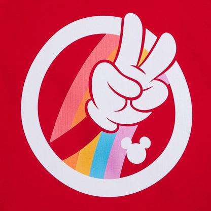  Mickey Mouse Peace Sign T-Shirt For Adults – Disney Pride Collection