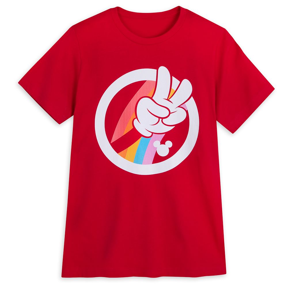  Mickey Mouse Peace Sign T-Shirt For Adults – Disney Pride Collection