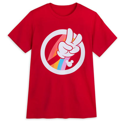  Mickey Mouse Peace Sign T-Shirt For Adults – Disney Pride Collection